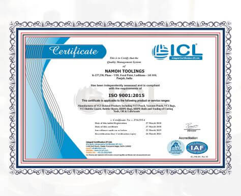 ISO 9001:2015 Certificate