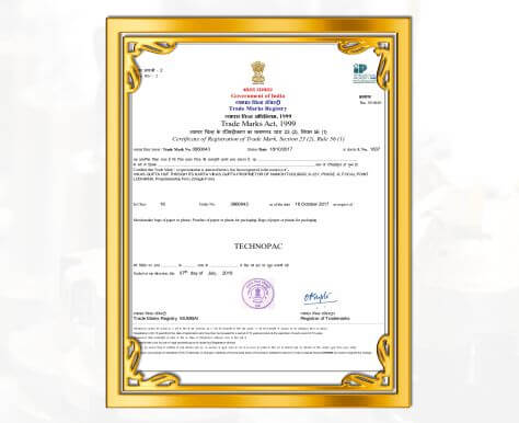Trade Mark Certificate